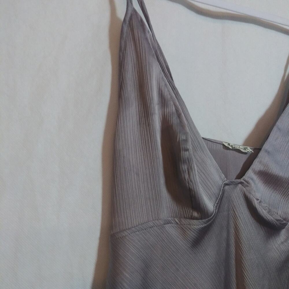 FREE PEOPLE Hang On Halter Slip Dress In Sterling Casual Festival Size M - Picture 4 of 14